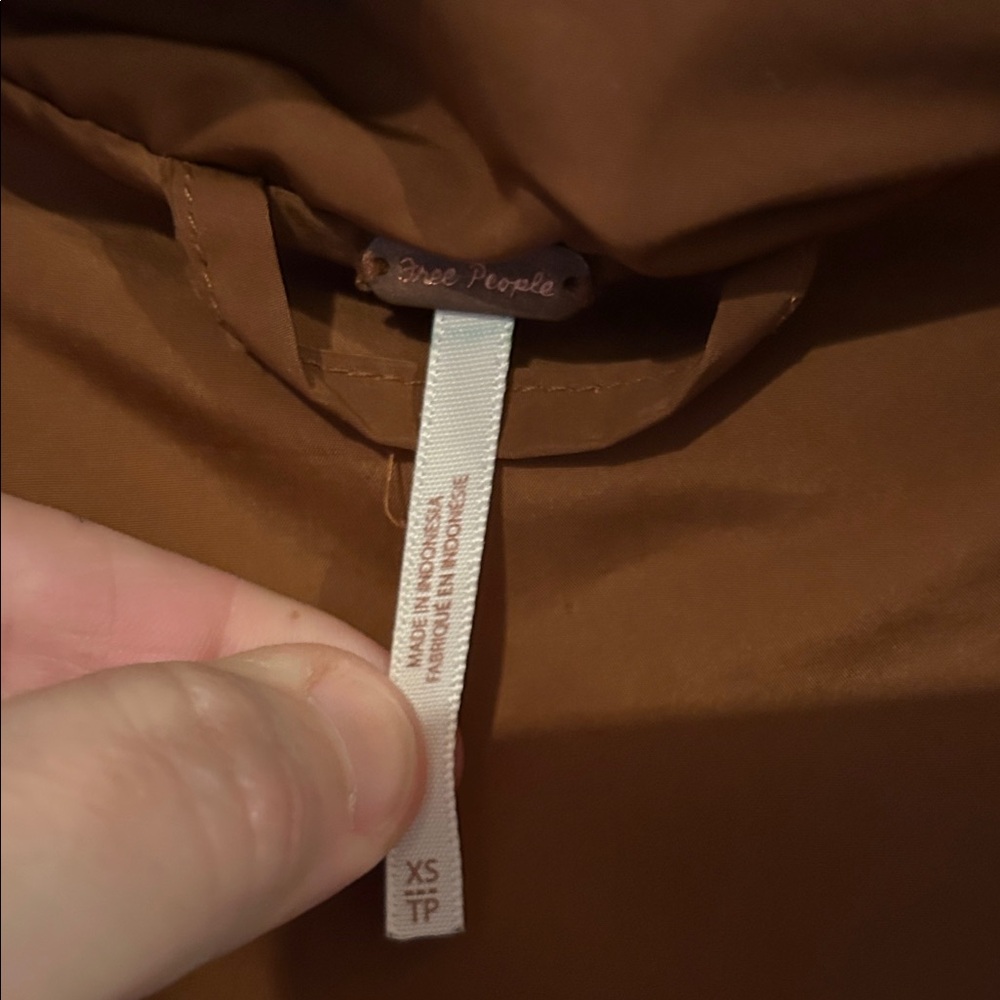 Free People Rust Puffer Jacket - Picture 2 of 8